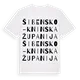 Šibensko-kninska županija ordlek t-shirt