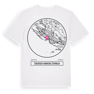 Šibensko-kninska županija t-shirt – ekologisk bomull t-shirt från Pinshirt