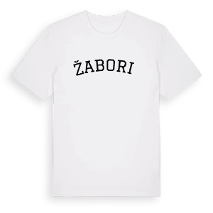 Žaborić böjd t-shirt – ekologisk bomull t-shirt från Pinshirt