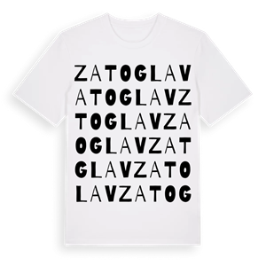 Zatoglav ordlek t-shirt – ekologisk bomull t-shirt från Pinshirt