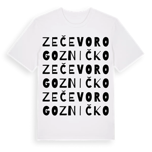 Zečevo Rogozničko ordlek t-shirt – ekologisk bomull t-shirt från Pinshirt