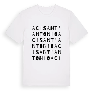 Aci Sant'Antonio ordlek t-shirt – ekologisk bomull t-shirt från Pinshirt