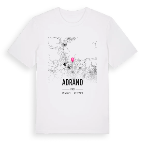 Adrano karta t-shirt – ekologisk bomull t-shirt från Pinshirt