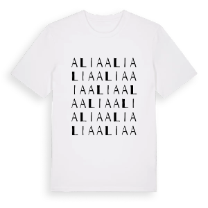 Alia ordlek t-shirt – ekologisk bomull t-shirt från Pinshirt