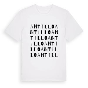 Antillo ordlek t-shirt – ekologisk bomull t-shirt från Pinshirt