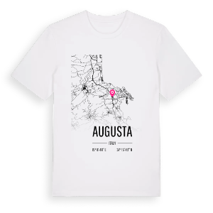 Augusta karta t-shirt – ekologisk bomull t-shirt från Pinshirt
