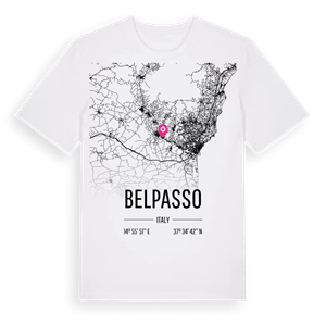 Belpasso karta t-shirt – ekologisk bomull t-shirt från Pinshirt