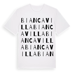 Biancavilla ordlek t-shirt – ekologisk bomull t-shirt från Pinshirt
