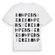 Bompensiere ordlek t-shirt