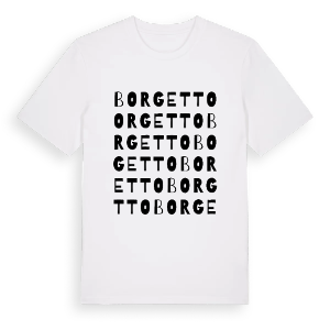 Borgetto ordlek t-shirt – ekologisk bomull t-shirt från Pinshirt