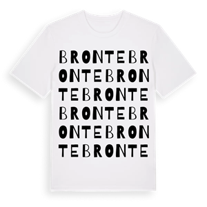 Bronte ordlek t-shirt – ekologisk bomull t-shirt från Pinshirt