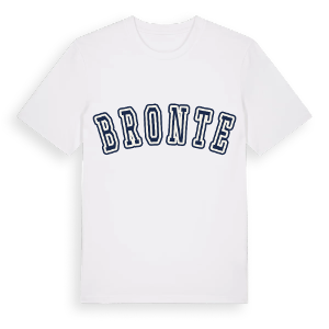 Bronte college t-shirt – ekologisk bomull t-shirt från Pinshirt