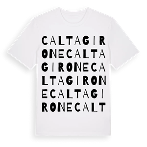 Caltagirone ordlek t-shirt – ekologisk bomull t-shirt från Pinshirt