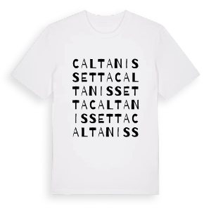 Caltanissetta ordlek t-shirt – ekologisk bomull t-shirt från Pinshirt