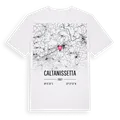 Caltanissetta karta t-shirt