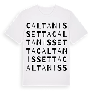 Caltanissetta ordlek t-shirt – ekologisk bomull t-shirt från Pinshirt