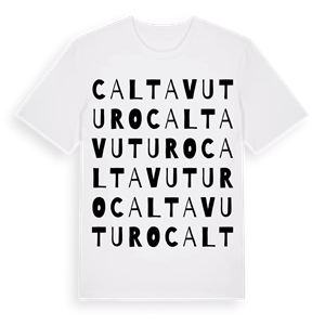 Caltavuturo ordlek t-shirt – ekologisk bomull t-shirt från Pinshirt