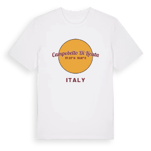 Campobello di Licata cirkel t-shirt – ekologisk bomull t-shirt från Pinshirt
