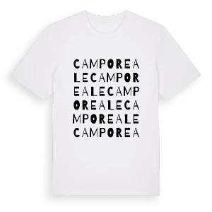 Camporeale ordlek t-shirt – ekologisk bomull t-shirt från Pinshirt