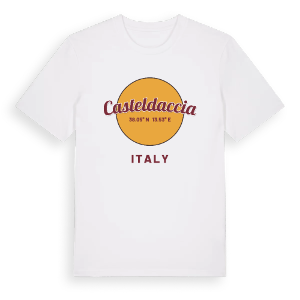 Casteldaccia cirkel t-shirt – ekologisk bomull t-shirt från Pinshirt