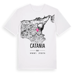 Catania karta t-shirt – ekologisk bomull t-shirt från Pinshirt