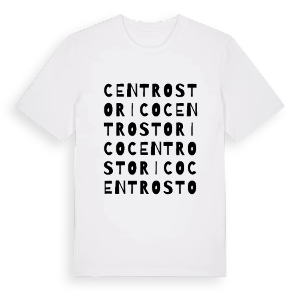 Centro storico ordlek t-shirt – ekologisk bomull t-shirt från Pinshirt