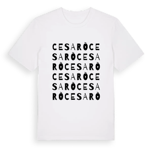 Cesarò ordlek t-shirt – ekologisk bomull t-shirt från Pinshirt