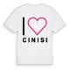 Jag älskar Cinisi t-shirt stort tryck