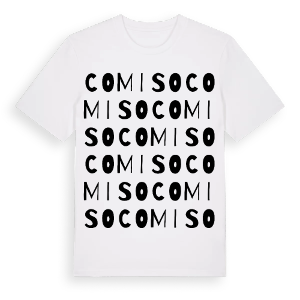 Comiso ordlek t-shirt – ekologisk bomull t-shirt från Pinshirt
