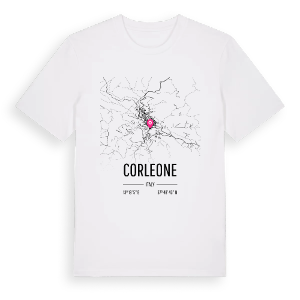 Corleone karta t-shirt – ekologisk bomull t-shirt från Pinshirt