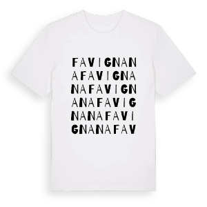Favignana ordlek t-shirt – ekologisk bomull t-shirt från Pinshirt