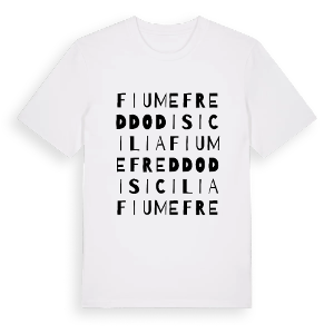 Fiumefreddo di Sicilia ordlek t-shirt – ekologisk bomull t-shirt från Pinshirt