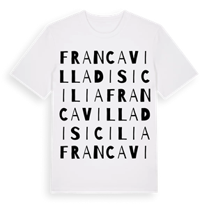 Francavilla di Sicilia ordlek t-shirt – ekologisk bomull t-shirt från Pinshirt
