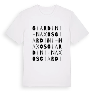 Giardini-Naxos ordlek t-shirt – ekologisk bomull t-shirt från Pinshirt