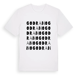 Godrano ordlek t-shirt – ekologisk bomull t-shirt från Pinshirt