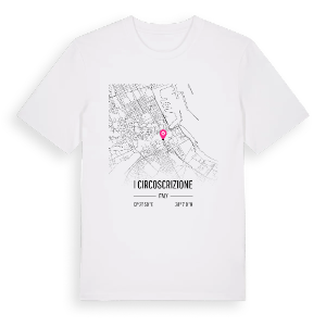 I Circoscrizione karta t-shirt – ekologisk bomull t-shirt från Pinshirt
