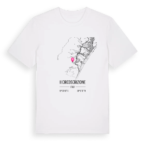 II Circoscrizione karta t-shirt – ekologisk bomull t-shirt från Pinshirt