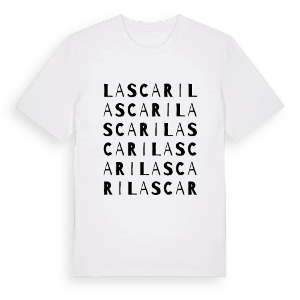 Lascari ordlek t-shirt – ekologisk bomull t-shirt från Pinshirt