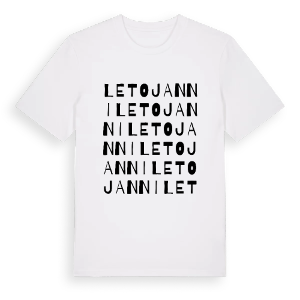 Letojanni ordlek t-shirt – ekologisk bomull t-shirt från Pinshirt