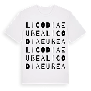 Licodia Eubea ordlek t-shirt – ekologisk bomull t-shirt från Pinshirt