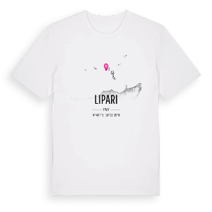 Lipari karta t-shirt – ekologisk bomull t-shirt från Pinshirt