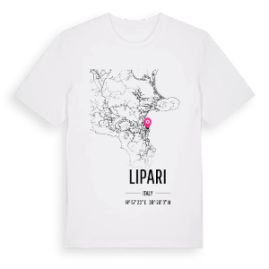 Lipari karta t-shirt – ekologisk bomull t-shirt från Pinshirt