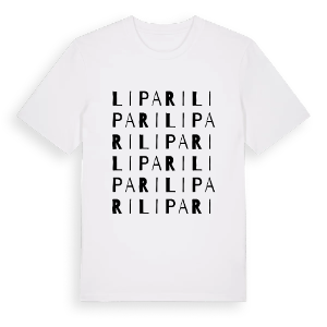 Lipari ordlek t-shirt – ekologisk bomull t-shirt från Pinshirt
