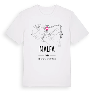 Malfa karta t-shirt – ekologisk bomull t-shirt från Pinshirt