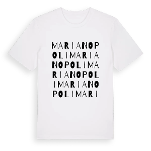 Marianopoli ordlek t-shirt – ekologisk bomull t-shirt från Pinshirt