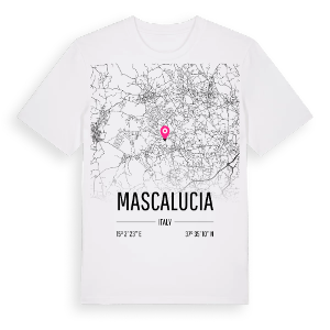 Mascalucia karta t-shirt – ekologisk bomull t-shirt från Pinshirt