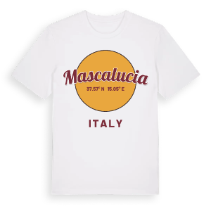 Mascalucia cirkel t-shirt – ekologisk bomull t-shirt från Pinshirt