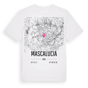 Mascalucia karta t-shirt – ekologisk bomull t-shirt från Pinshirt