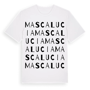 Mascalucia ordlek t-shirt – ekologisk bomull t-shirt från Pinshirt