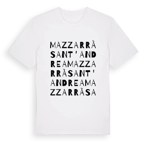 Mazzarrà Sant'Andrea ordlek t-shirt – ekologisk bomull t-shirt från Pinshirt